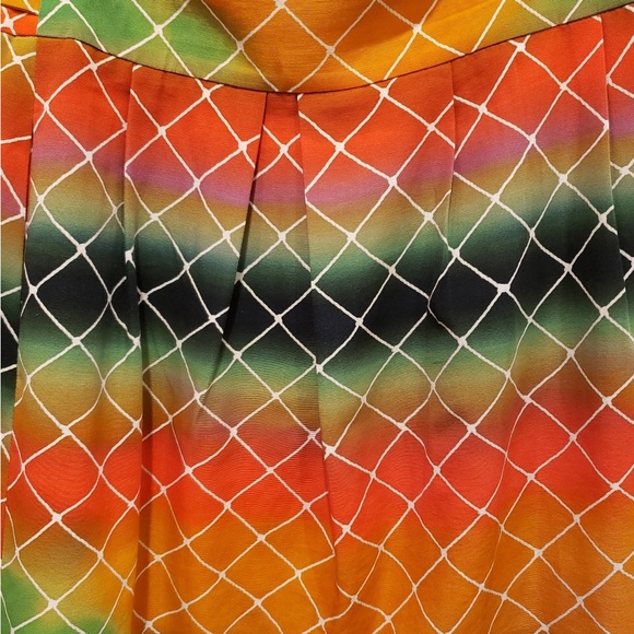 NWOT Akris Punto Net Print  A-Line Cotton Skirt - Picture 10 of 11